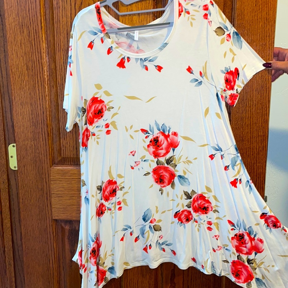 Floral Dress-Shirt